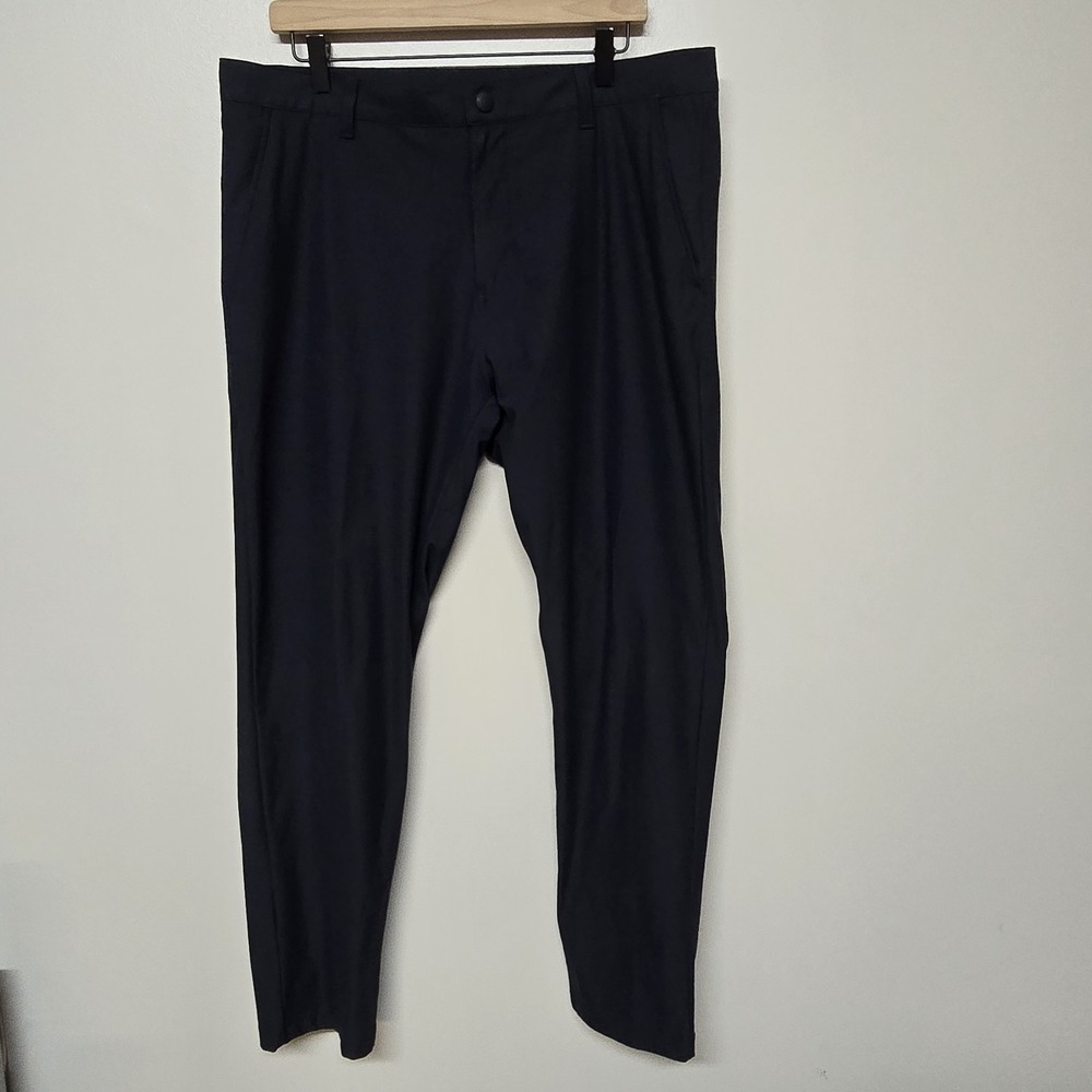 Rhone Commuter Pants Men's 36x31 Navy Blue Slim Fit Performance Stretch